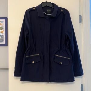 Eden Society Navy Blue Cinch Waist Jacket XL